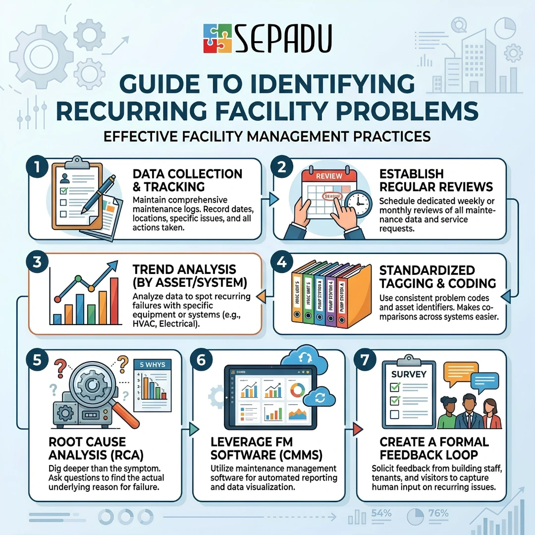 Guide to identifying recurring facility problems from sepadu